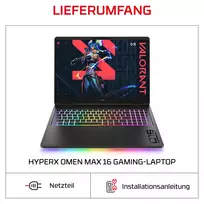 nesiojami kompiuteriai rtx 5080 - HP HyperX OMEN 16-ak1091ng, Ryzen AI 9 HX 475, 32 GB, 1 TB, 16", RTX 5080, Windows 11 Home - 13 nuotrauka