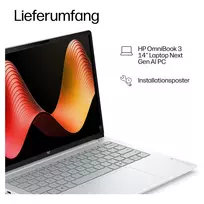 snapdragon x1 - HP OmniBook 3 14-hz0155ng, Snapdragon X1-26-100, 16 GB, 512 GB, 14", WUXGA IPS, Windows 11 Home - 10 nuotrauka