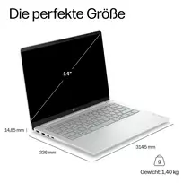 snapdragon x1 - HP OmniBook 3 14-hz0155ng, Snapdragon X1-26-100, 16 GB, 512 GB, 14", WUXGA IPS, Windows 11 Home - 13 nuotrauka