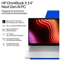 1tb nesiojamas ssd - HP OmniBook X 14-ka0172ng, Core Ultra 7 356H, 16 GB, 1 TB, 14", OLED, Windows 11 Home - 19 nuotrauka