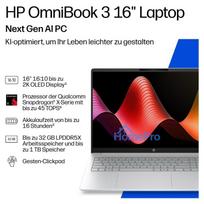snapdragon x1 - HP OmniBook 3 16-bz0152ng, Snapdragon X1-26-100, 16 GB, 512 GB, 16", W11 Home - 14 nuotrauka