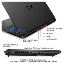 5060 nesiojamas - HP HyperX OMEN 16-ap1170ng, Ryzen 7 8745HX, 16 GB, 512 GB, 16", RTX 5060, FreeDOS - 14 nuotrauka