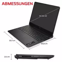 5070 rtx nesiojamasis ryzen 9 - HP OMEN 16-ap1194ng, Ryzen 9 8940HX, 24 GB, 1 TB, 16", RTX 5070, FreeDOS - 14 nuotrauka