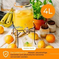 metaliniai - Adler AD 6741 Gėrimų Indas su Čiaupu ir Stovu, 4 l - 12 nuotrauka