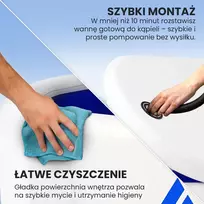 ice - Extralink Ice Bath, 150x80x65 cm, balta (White) - 6 nuotrauka