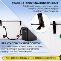 ice - Extralink Ice Bath, 150x80x65 cm, balta (White) - 7 nuotrauka