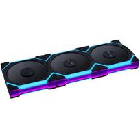 Lian Li UNI FAN SL FLEX Wireless ARGB Reverse Blade 120mm Black 3 Pack with Controller