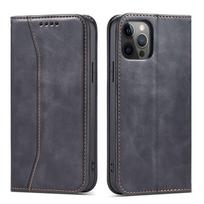 kisene telefonui - Magnet Fancy Case Case for iPhone 12 Pro Max Pouch Wallet Card Holder Black - 1 nuotrauka