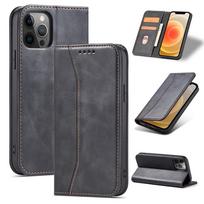 kisene telefonui - Magnet Fancy Case Case for iPhone 12 Pro Max Pouch Wallet Card Holder Black - 8 nuotrauka