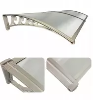 Stogelis virš durų Metal-Gum, 205x118 cm, Pilkas (Gray)