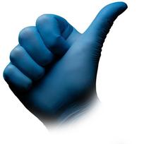 melynos vienkartines pirstines - ECO-PLUS nitrilinės vienkartinės pirštinės, mėlynos (Blue), M dydis, 100 vnt. - 2 nuotrauka
