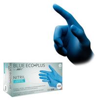nitrilines pirstines vienkartines melynos l - Ampri Blue Eco Plus Nitryl Powder Free Gloves L 100pcs - 4 nuotrauka