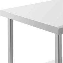 metaliniai ratukai - Lauko stalas Royal Catering STAL, plienas (Steel), 70 x 100 cm - 3 nuotrauka