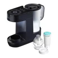 buteliuku sildytuvas sterilizatorius - TOMMEE TIPPEE pieno mišinukų ruošimo aparatas DAY and NIGHT V2, Juodas (Black), 426774 - 4 nuotrauka