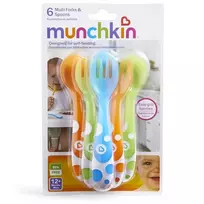 munchkin sauksteliai - MUNCHKIN šaukštelių ir šakučių rinkinys 6 vnt. Colorful 12m+ 011454 - 3 nuotrauka