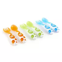 munchkin sauksteliai - MUNCHKIN šaukštelių ir šakučių rinkinys 6 vnt. Colorful 12m+ 011454 - 4 nuotrauka