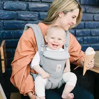 ergobaby omni 360 kudikio nesiokle - ERGOBABY nešioklė Omni 360 Pearl grey BCS360GRY - 5 nuotrauka