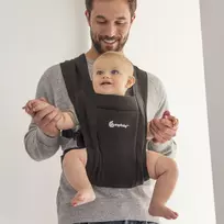 ergobaby embrace nesiokle - Ergobaby nešioklė Embrace, pure black - 4 nuotrauka