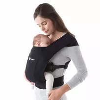 ergobaby embrace nesiokle - Ergobaby nešioklė Embrace, pure black - 6 nuotrauka