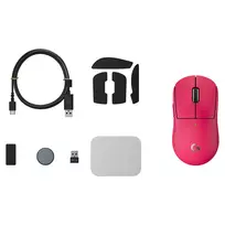 logitech g pro x superlight wireless mouse - Logitech G Pro X Superlight 2c Magenta (Rausvai raudona) - 3 nuotrauka