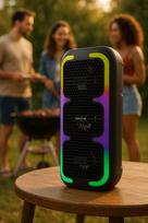 nesiojama fm kolonele - SQUEAK BeatOne SQ1009 Bluetooth 5.3 45W Karaoke garsiakalbis - 7 nuotrauka