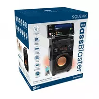 aux speaker - SQUEAK BassBlaster Bluetooth 5.1 SQ1001 20W juoda - 3 nuotrauka