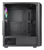psu - GAMING kompiuterio korpusas AZZA FIGHTER 290, su 4xARGB Fan, ATX, side window made of tempered glass, Without PSU (bottom), CSAZ-290 - 2 nuotrauka