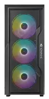psu - GAMING kompiuterio korpusas AZZA FIGHTER 290, su 4xARGB Fan, ATX, side window made of tempered glass, Without PSU (bottom), CSAZ-290 - 4 nuotrauka