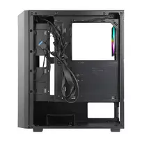 psu - GAMING kompiuterio korpusas AZZA FIGHTER 290, su 4xARGB Fan, ATX, side window made of tempered glass, Without PSU (bottom), CSAZ-290 - 5 nuotrauka