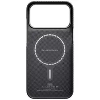 burga iphone 17 - PITAKA Edge dėklas skirtas Apple iPhone 18 Pro Max / 17 Pro Max Juodas/Pilkas (Black/Grey) - 2 nuotrauka