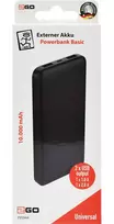 10000mah power bank - 2GO Powerbank Basic, 10000mAh, juodas (black) - 4 nuotrauka