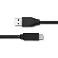 usb a to usb c usb 3.0 - Qoltec Cable USB to USB Black 1m - 3 nuotrauka