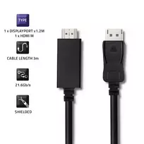3m hdmi kabelis - Qoltec Cable HDMI-micro to HDMI Black 3m - 7 nuotrauka