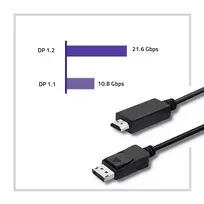 3m hdmi kabelis - Qoltec Cable Displayport to HDMI Black 3m - 5 nuotrauka