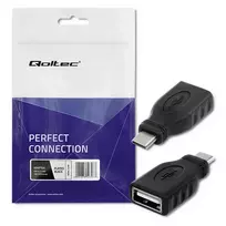 usb a to usb c usb 3.0 - QOLTEC 50396 Qoltec Adapteris USB 3.1 type C male USB 2.0 A female - 4 nuotrauka