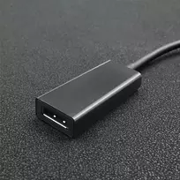 usb c laidas 4k - Qoltec 50377 USB-C į DisplayPort adapteris 4K 0.23m Juodas (Black) - 5 nuotrauka