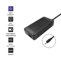 19.5v 9.23a - Qoltec Power Adapter For Asus 180W 19.5V 9.23A 5.5*1.7 - 7 nuotrauka