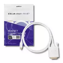 usb c laidas 4k - Qoltec Cable USB 3.1 / DVI White 1m - 7 nuotrauka