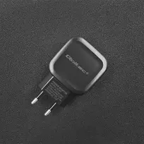 telefono ikroviklio adapteris - Qoltec Charger Adapter USB x2 / Euro Plug Black - 6 nuotrauka