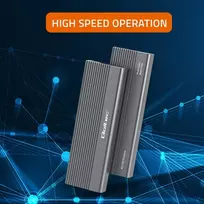 enclosure m.2 sata - Qoltec 52267 Korpusas SSD M.2 SATA NGFF USB-C 2TB Pilkas (Grey) - 6 nuotrauka