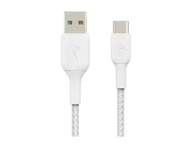 usb c cable 15cm - Belkin Braided USB To USB Type-C Cable 15cm White - 3 nuotrauka
