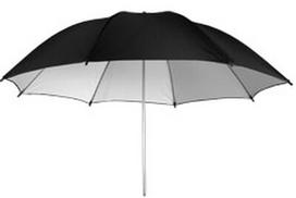 Powerlux skėtis juodas-baltas 110cm