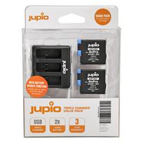 Jupio kit: 2x GoPro HERO8 battery + Compact Triple USB Charger
