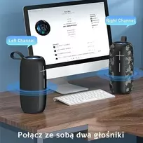 belaide bluetooth kolonele - Awei Y370 Black (Juodos) - 2 nuotrauka