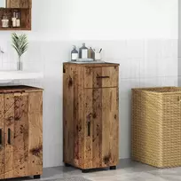 Vonios spintelė vidaXL Senovinis medis (Vintage Wood), 30 x 35 x 80 cm
