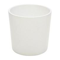 Keraminis vazonas DOMOLETTI, CHARMS STRUCTUR, Ø 23 cm, matinė balta spalva