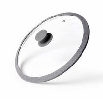 Fissman Arcades Glass Lid With Silicone Rim Grey 20cm