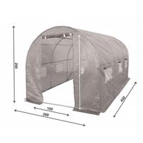 plevele siltnamiui 2 5 x 4 m - Armuota šiltnamio plėvelė, 2x4.5 m, pilka - 5 nuotrauka