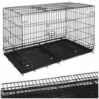 springo - Springos Šuns narvas PA1016, 100 x 70 x 60 cm, Juodas (Black) - 3 nuotrauka