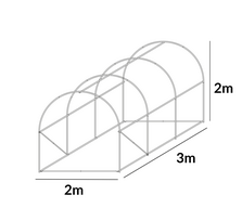 arkinis siltnamis - Šiltnamis su armuota plėvele, 6 m2, 2 x 3 m, žalias - 4 nuotrauka